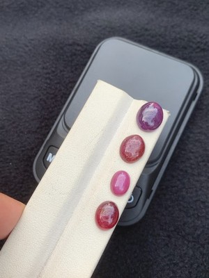 21.10Ct Natural Ruby Poti CabochonStones lot - Attractive Red Pink Ruby
