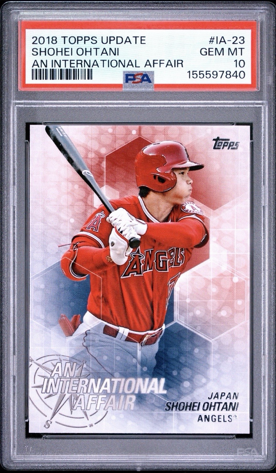 2018 Shohei Ohtani Topps Update Rookie Am International Affair PSA 10 GEM MINT