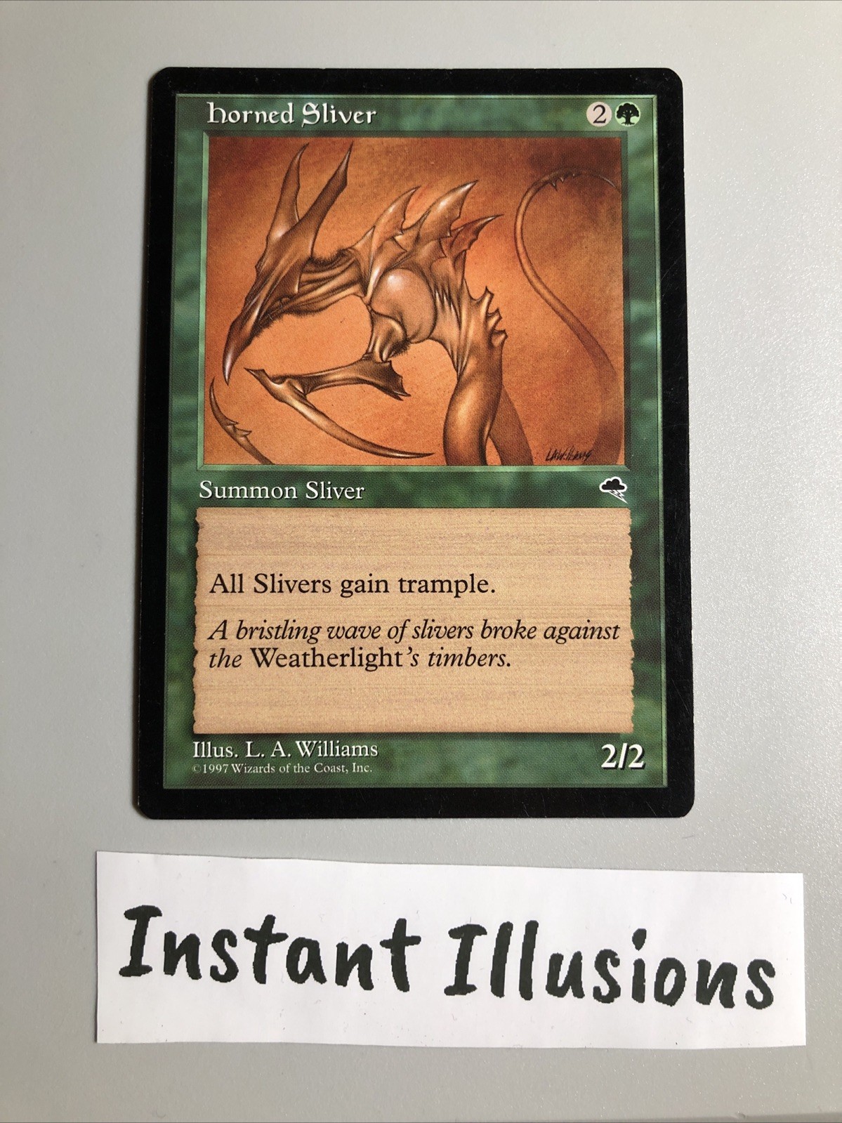 Horned Sliver -  Tempest  Mtg Tcg