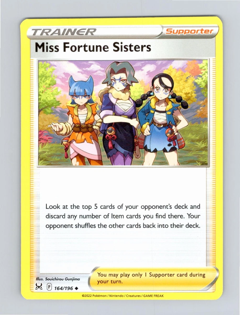 miss fortune sisters pokemon card price Miss Fortune Sisters #194 Prices | Pokemon Lost Origin