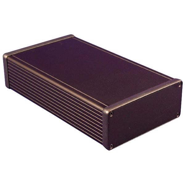 Hammond Extruded Aluminium Enclosure 223 x 120.5 x 51.5mm Black