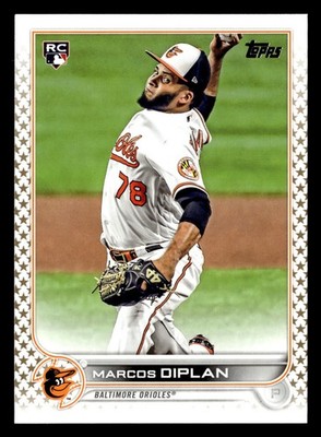 Marcos Diplan 2022 Topps Gold Star SP #517 Baltimore Orioles Rookie RC *030