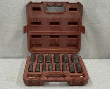 Matco ADV Tools Impact Socket Set 1/2” Drive 6pt  Metric Deep 15pc SCDPM146VA