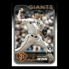 Keaton Winn Rookie #83 2024 Topps San Francisco Giants Baseball Card MLB. rookie card picture