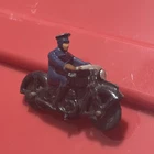 VINTAGE, DINKY TOYS POLICE PATROL MOTORCYCLE #37B  MADE IN ENGLAND MECCANO Toy