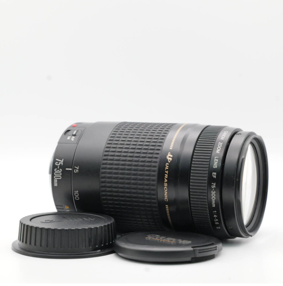 Canon EF 75-300mm f/4-5.6 II AF Telephoto Zoom Lens EF Mount JAPAN