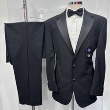 M S MAN Black Machine Wash Regular Fit 2 Piece Dinner Suit C42M W38 L33