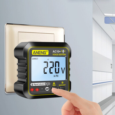 Multifunktions Steckdosentester 110V/220V Digital Spannungsprüfer für US/EU Stecker