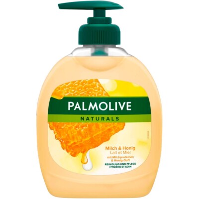 Palmolive 88603 Flüssigseife NATURALS Seidig-Zarte Pflege mit Milch & Honig 0,3 