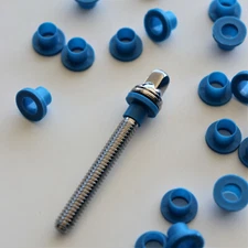 VIRTUE Drums 30-Pack BLUE Shoulder Washers for Drum Tension Rods Nylon Sleeve