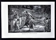 1880 Tour du Monde Print Funeral Ceremony Sacrifice Nilgherries Nilgiri India