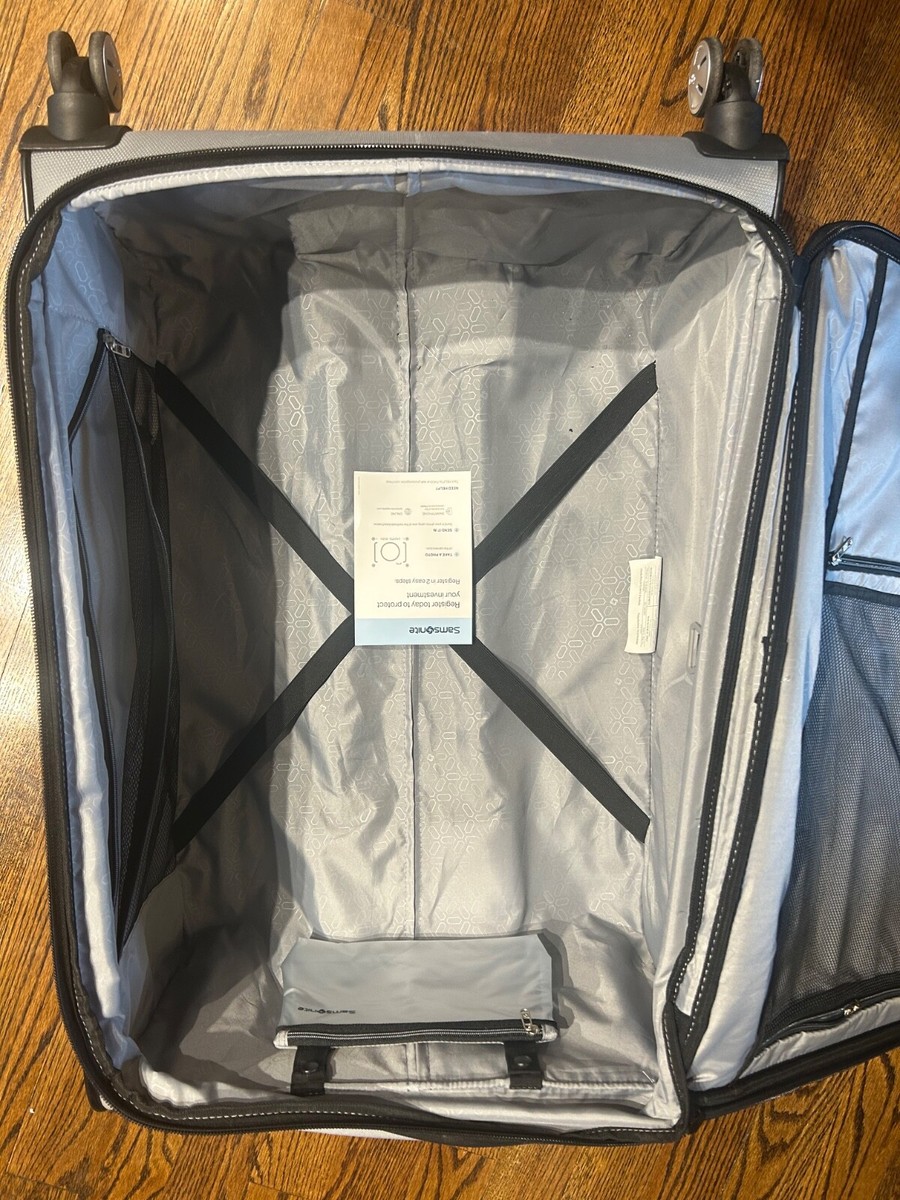 samsonite luggage 29 inch - grey - soft shell - 4 spinner wheels
