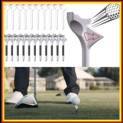 20 Pcs Golf Plastic Tees 10 Degree Diagonal Insert Rhombic Golf Ball Holder