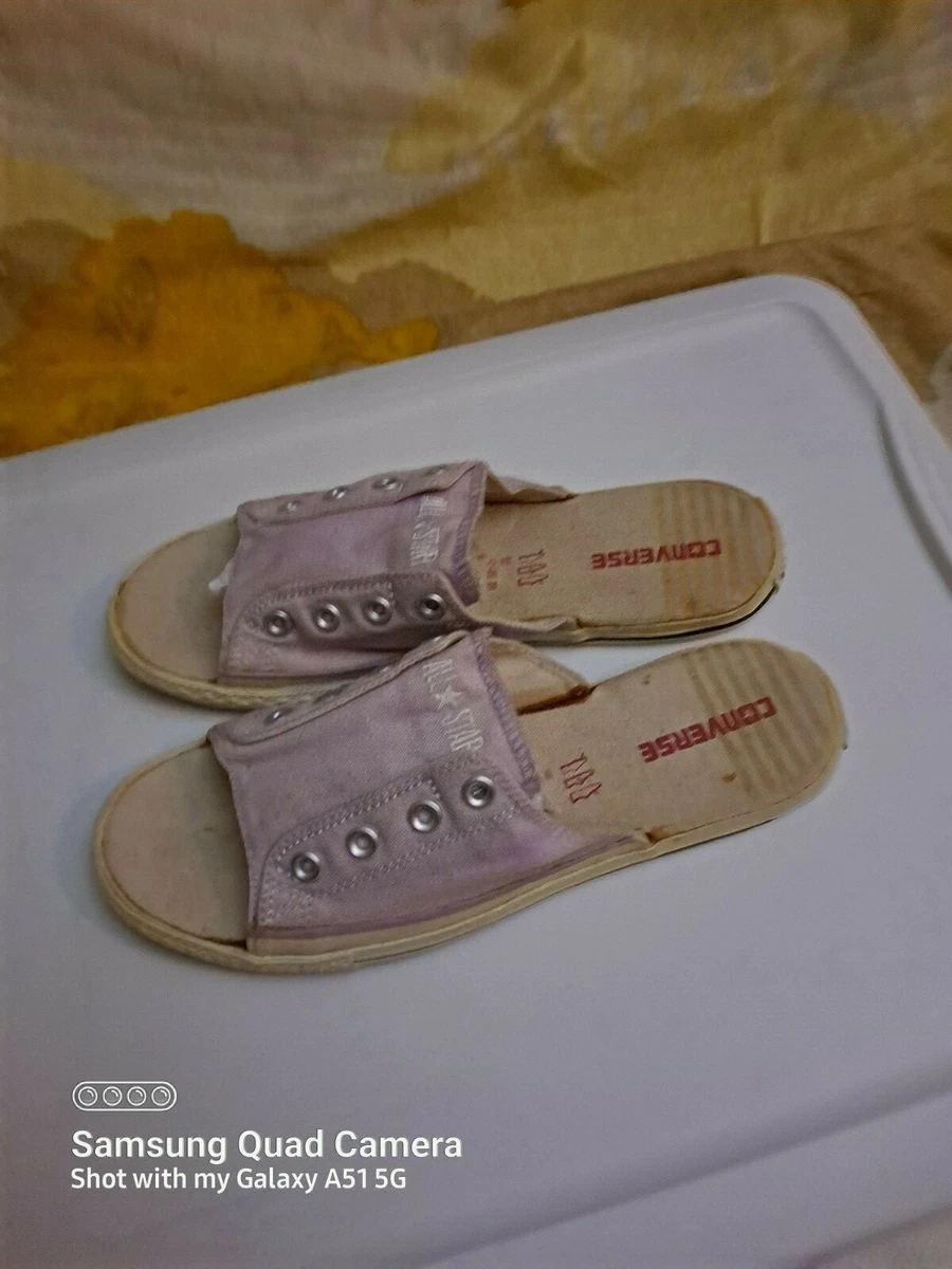 all stars converse lavender slides EU 9 MENS 9 eBay