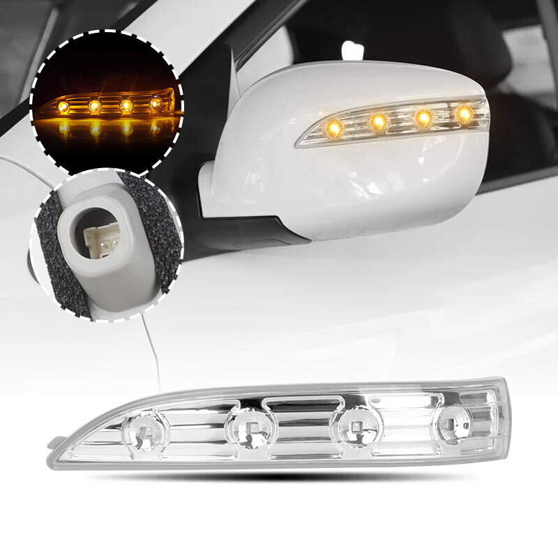 X AUTOHAUX Right Side Mirror Turn Signal Light For Hyundai Tucson 2010-2011, Hyundai Ix35 2010-2014, LED Amber, Part No. 87624-2S200 - View #7
