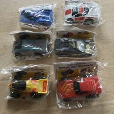 Full Set of 6 1989 Burger King Hasbro Record Breakers!  New In Package