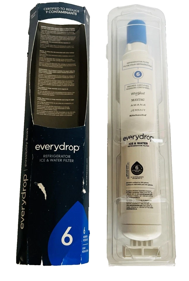 Everydrop by Whirlpool Ice and Water Refrigerator Filter 6, EDR6D1, Single-Pack - Image 2 of 3