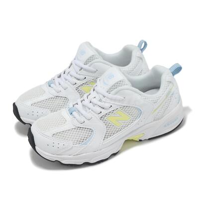 New Balance 530 Wide NB White Yellow Kids Preschool Casual Shoes PZ530SN-W 