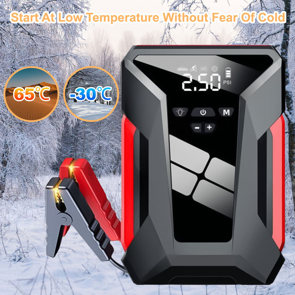 99800mAh Car Jump Starter with Air Compressor Battery Jumper Box Charger Booster