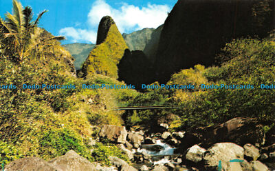 R105193 Iao Tal und Nadel. Maui. Hawaii. Plastichrom. Hawaii Service