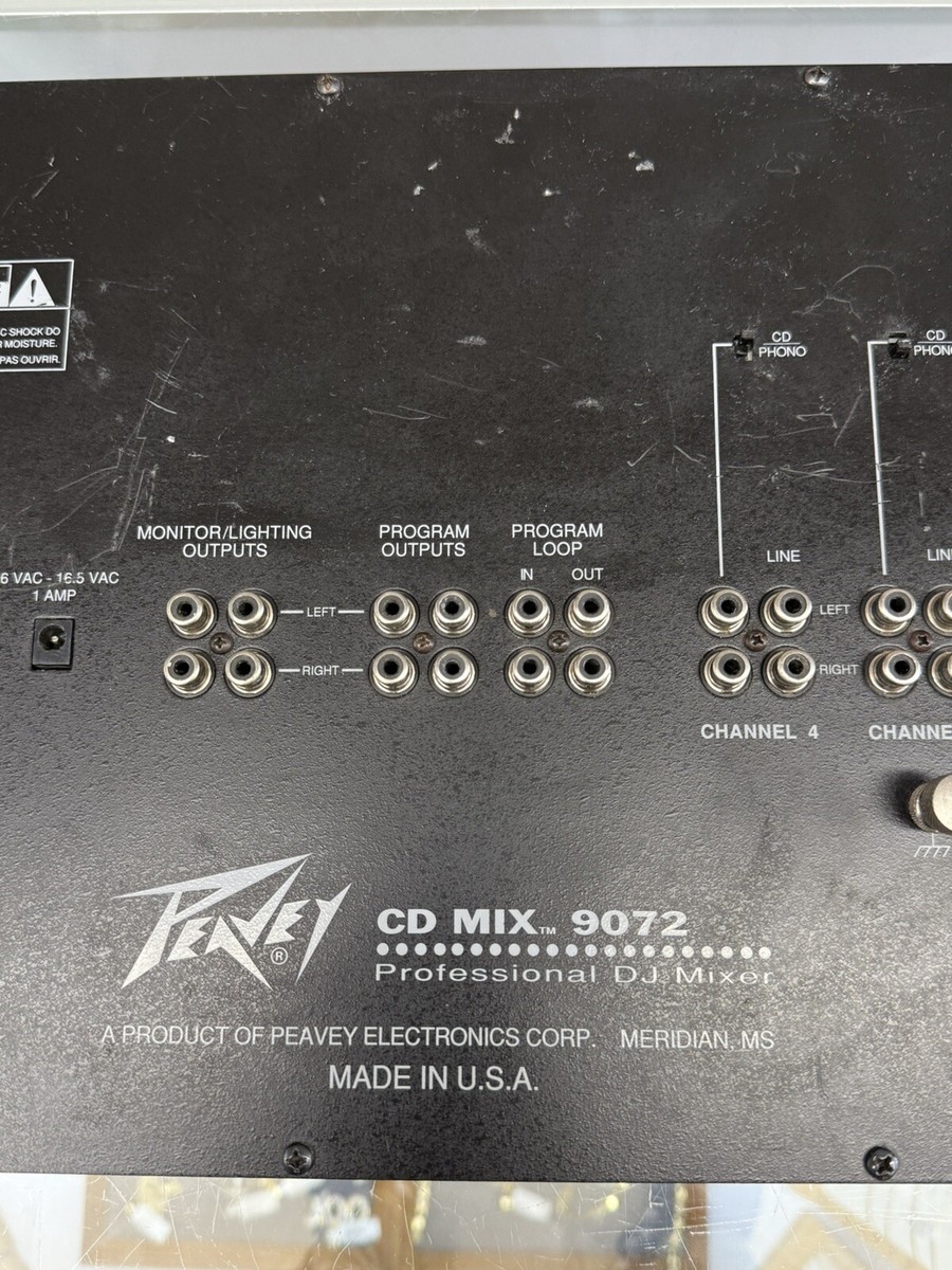 Peavey Professional DJ Mixer - CD MIX 9072 w. Power Supply | eBay