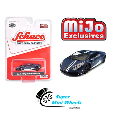 Schuco 1:64 European Classics - Lamborghini Huracan (blue with white strip)