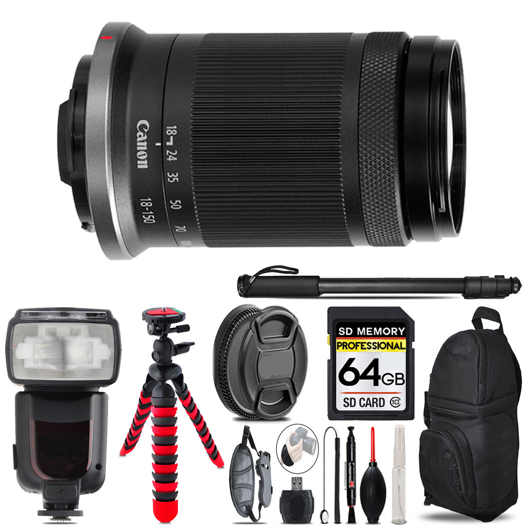 Canon RF-S 18-150mm f/3.5-6.3 IS STM Lens - 64GB Accessory Kit | eBay