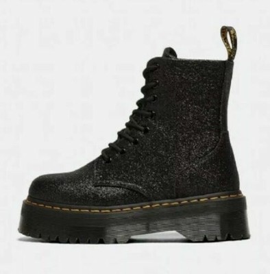 dr martens jadon black glitter