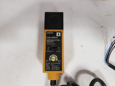 OMRON E3S-5E41 PHOTOELECTRIC SWITCH THRU BEAM 12-24V DC NNB OMRON E3S-5E41 PHOTOELECTRIC SWITCH THRU BEAM 12-24V DC NNB
