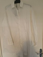 Pretty Little Thing Oversized Shirt Dress white Size 4