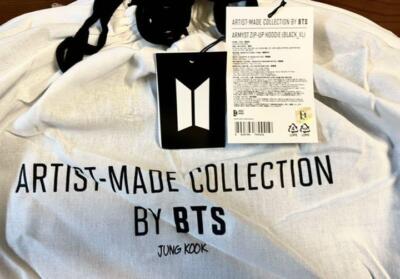 ARTIST MADE COLLECTION BY BTS [JUNG KOOK] ARMYST ZIP-UP HOODY [BLACK] XL New