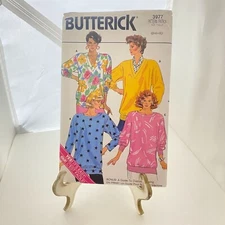 #3977 Butterick Misses Pullover long Top Sewing Pattern Size P-M