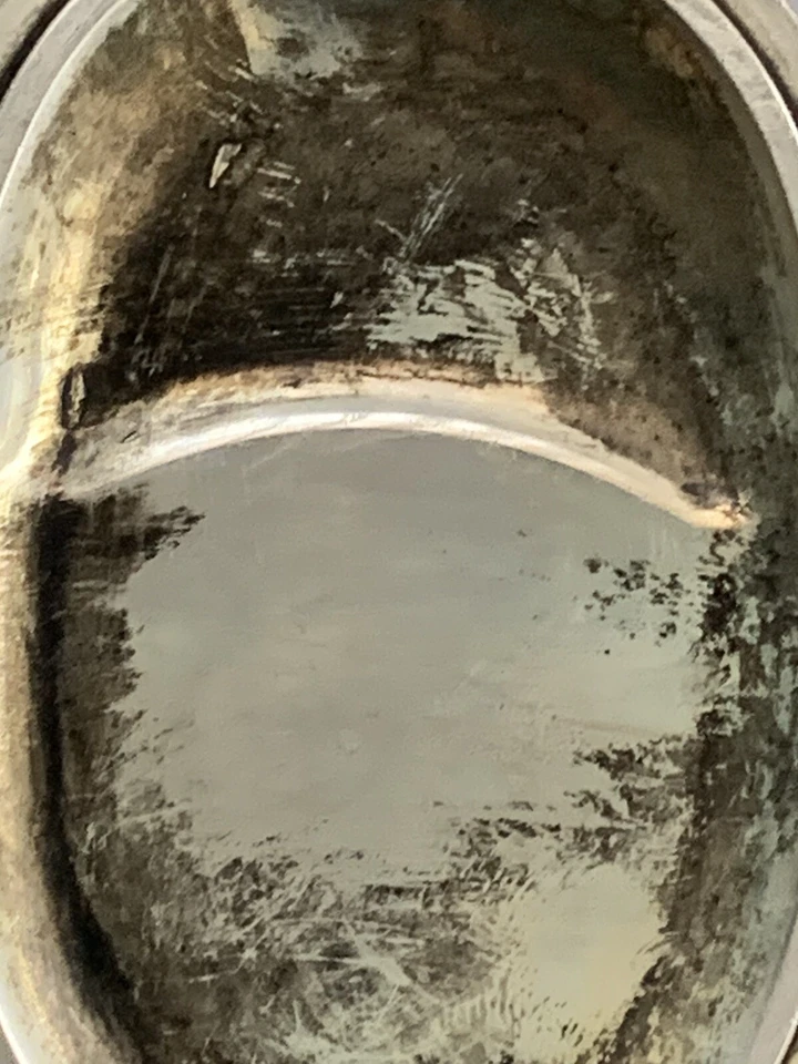 Dragón de piedra tinta ovalado muy pesado vintage Foto 3 de 4