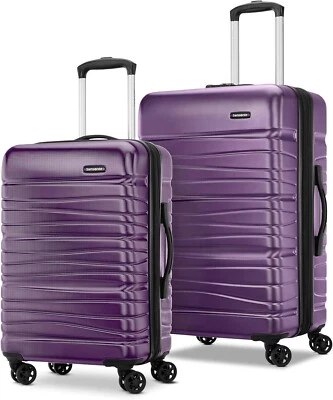Samsonite Hardside Expandable Luggage Spinner 2 Piece Set 20" 24" Purple