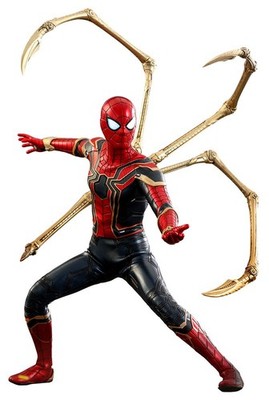 Hot Toys Spider-Man Iron Spider MMS482 Avengers Rare New Japan