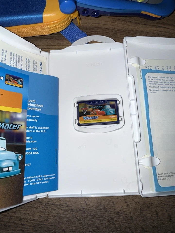 Vtech V Reader Electronic Toy With 3 Game's (Toy Story/Shrek/Cars) & A Backpack - Image 3 of 4