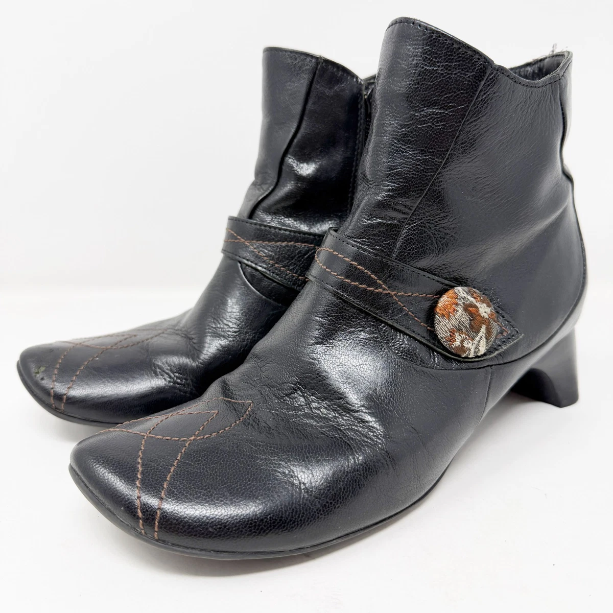Think! Wechsel Fussebett black leather bootie Think! Boots for Women for sale | eBay main image 4