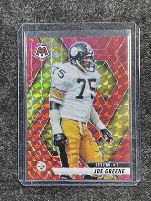 2025 Panini Mosaic #190 Joe Greene Mosaic Red Pittsburgh Steelers