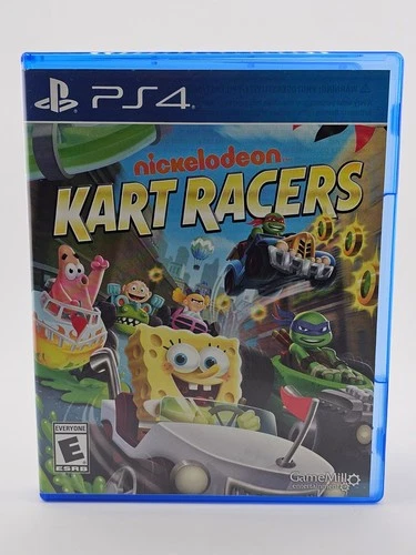 Sony Playstation 4 PS4 Nickelodeon Kart Racers Disc + Case Cleaned & Tested