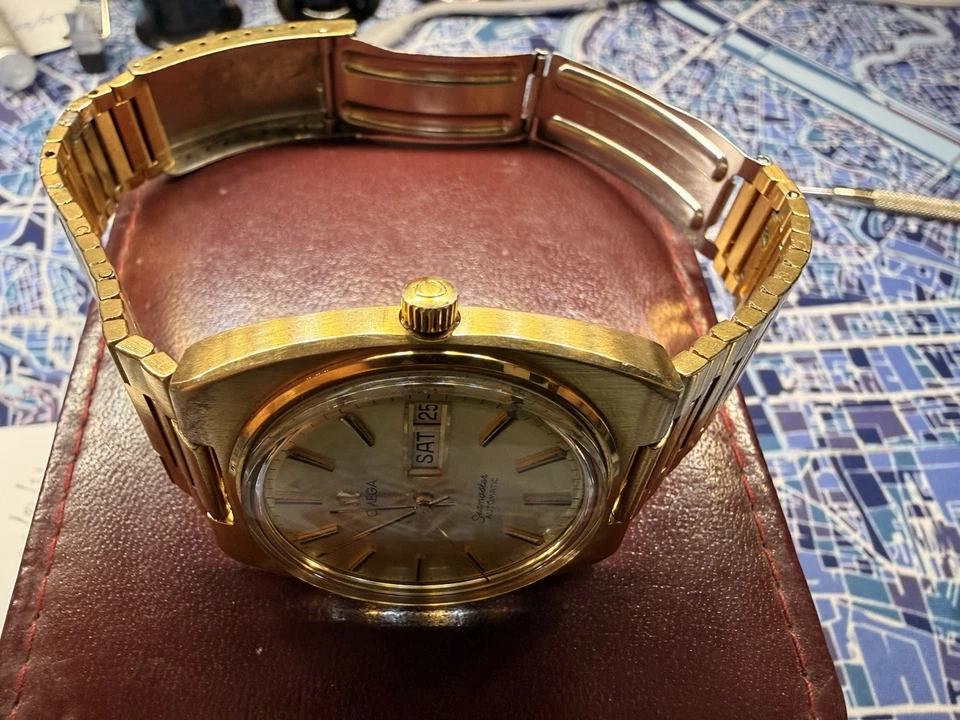 Vintage Omega Seamaster 1977 Automatic Ref 166.0216 Cal 1022 Gold Plated Swiss - Image 4 of 4