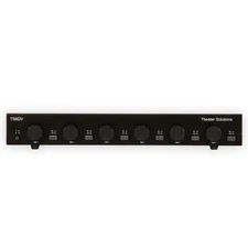 TS6DV Dual Input 6 Zone Speaker Selector Volume Controls