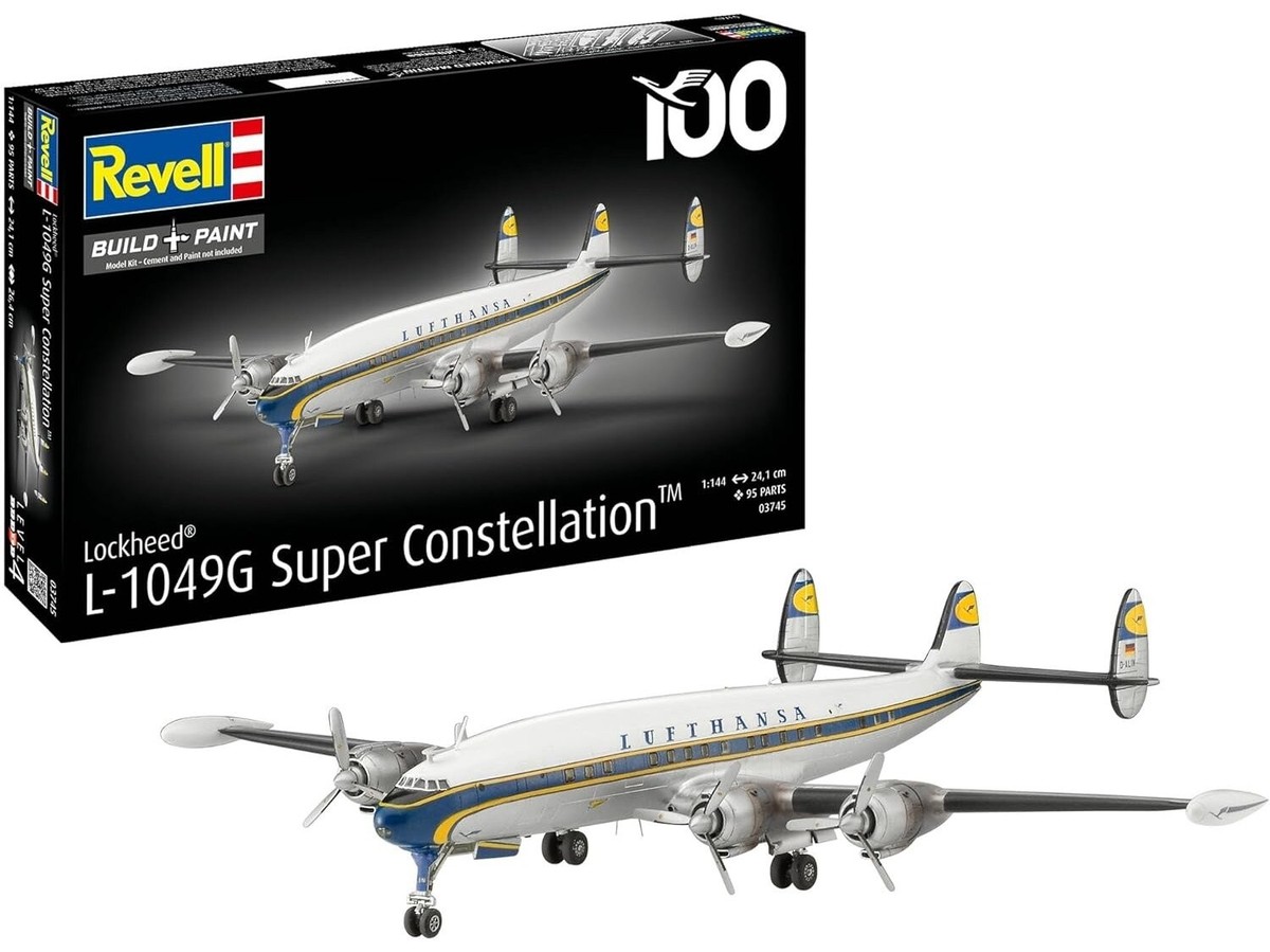 Revell - Lockheed L-1049G Super Constellation Lufthansa 100, 1/144