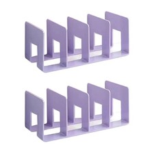 2PCS Acrylic File Organizer for Desk, Desktop Document/Organizer, 4 Compartme...