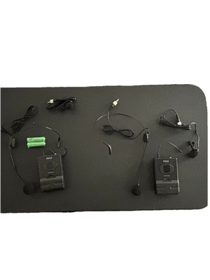 Pyle Compact Portable Dual Channel Wireless Microphone System Kit, PDWM2958B