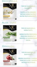 Face Mask Sheet Chamomile Aloe Vera Pomegranate Hydrating 25g variety 12 pack 