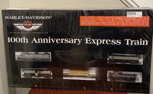 Harley Davidson Train HO Set 2003 100th Anniversary Express ~ New Sealed