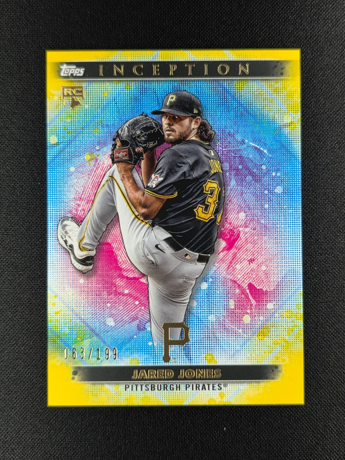 Jared Jones 2024 Topps Inception Yellow 63/199 RC ROOKIE #98 PIRATES