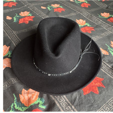 Black Western Cowboy Hat - Studded Hatband, Classic Cowboy Western Style