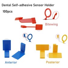 100pcs Dental X-ray Sensor Holder Self Adhesive Bite block fits Ring Arm Set