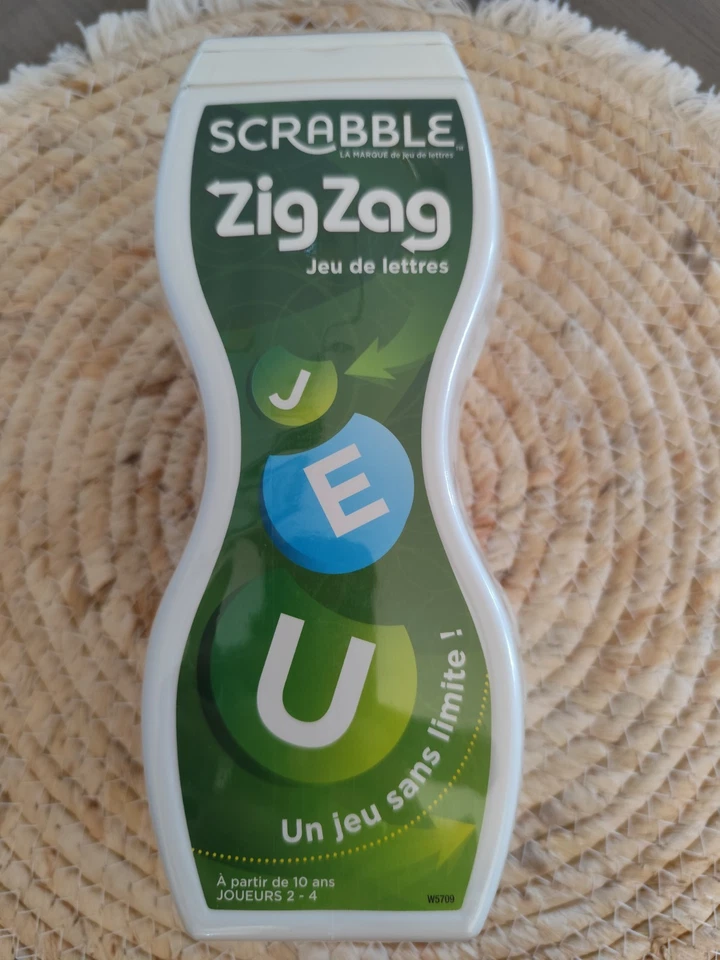 Jeu Scrabble Zig Zag Neuf Mattel Games Jeu De Lettres Neuf Sous Blister - Photo 1/4